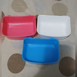 Set of Three Colorful Bird Feeders. Like New.